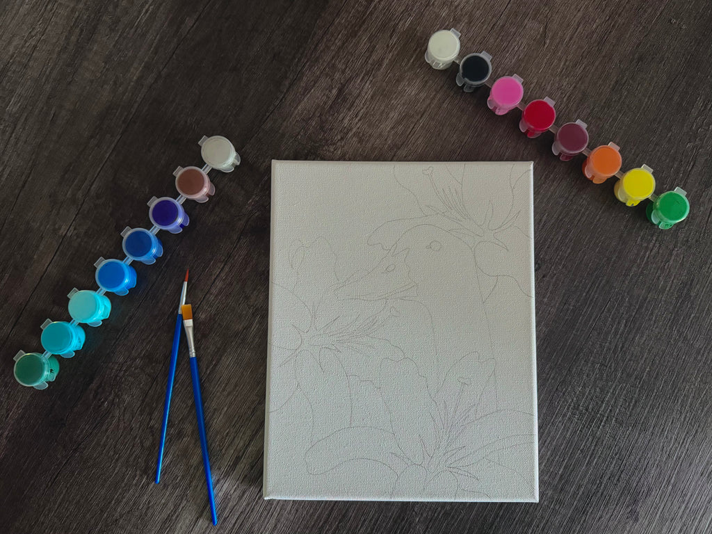 Goose in the Lillies Paint-BY-Numbers Kit