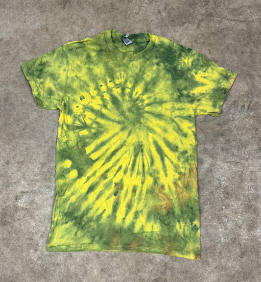 Short Sleeve Yellow/ Black Dyed T Shirt