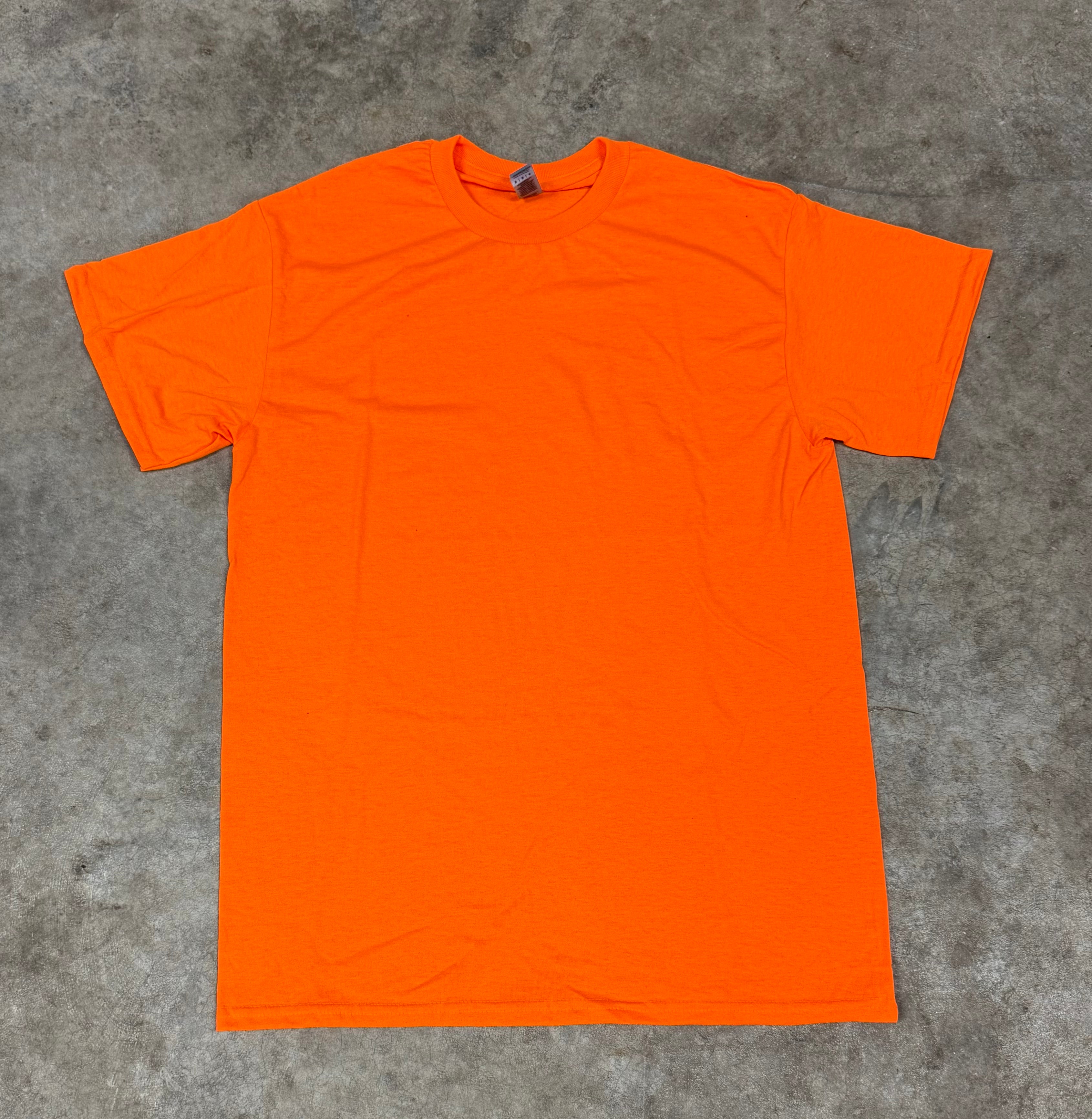 Short Sleeve Neon Orange Shirt