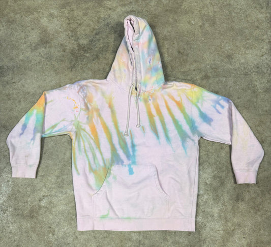 Pink Rainbow Dyed Hoodie